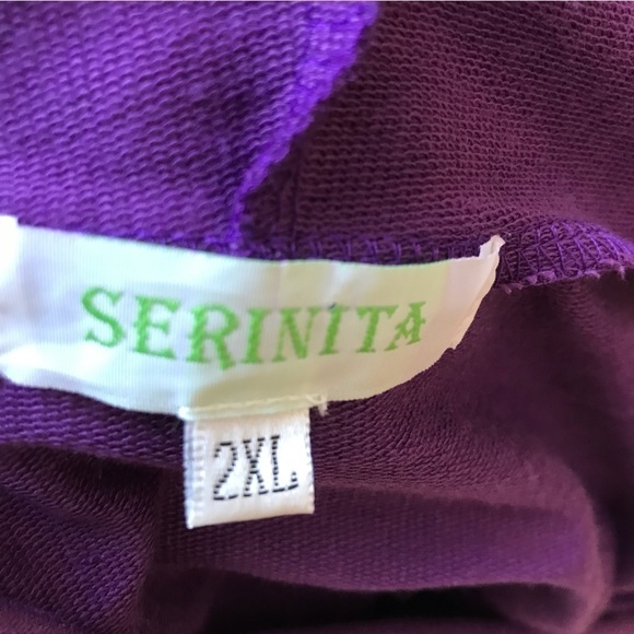 SERINITA plum coloured purple cloak cape style dress with corset closures. XXL - Picture 10 of 12